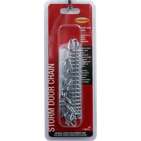 Larson Larson 5035263 Zinc-Plated Mill Steel Storm Door Wind Chain; Mill - 9 Piece 5035263